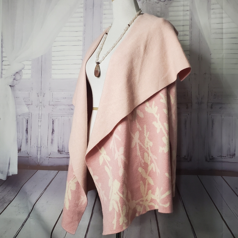 MAGNOLIA GRACE SIZE L PINK CARDIGAN SWEATEโฆ - Picture 4 of 11